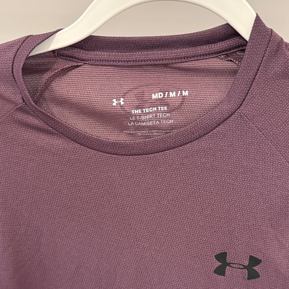 Under Armour Men's Short Sleeve Tee in Plum